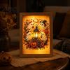 Gothic Style Bedroom Accessories Ghost Photo Frame Lamp Halloween Lighted Shadow Box Seasonal Shelf Accents Skeleton Table Centerpiece for