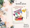Darling Souvenir Multicolor Birthday Invitation Card Printable Fill or Write In Blank Invites Party Supplies Pack Of 28 5 X 7