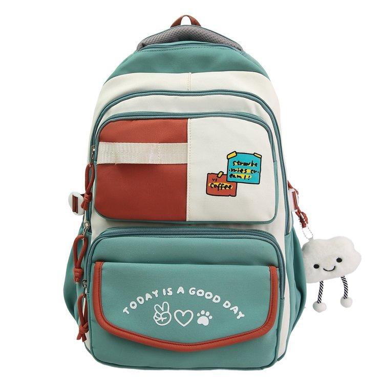 Campus Rucksack mit großer Kapazität, leicht, mit Farbkontrast, Mädchenrucksack, Kinderrucksack