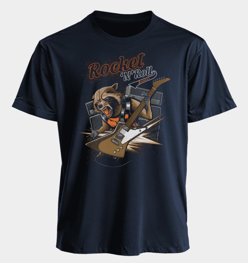 Men's and Women's T-shirts Rocket Raccoon Summer American Spring and Autumn Sports Fitness Casual Trendy Short Sleeves