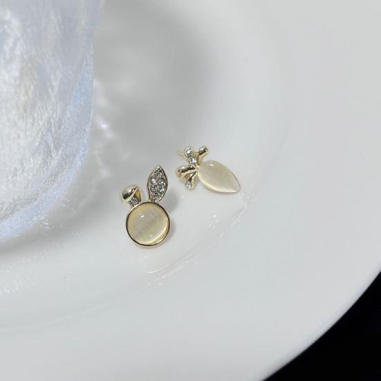 

Yousheng 1 пара милых серег-гвоздиков в форме кролика-морковки, женские искусственные опалы, асимметричные серьги-гвоздики, милые серьги, ювелирные изделия, подарок