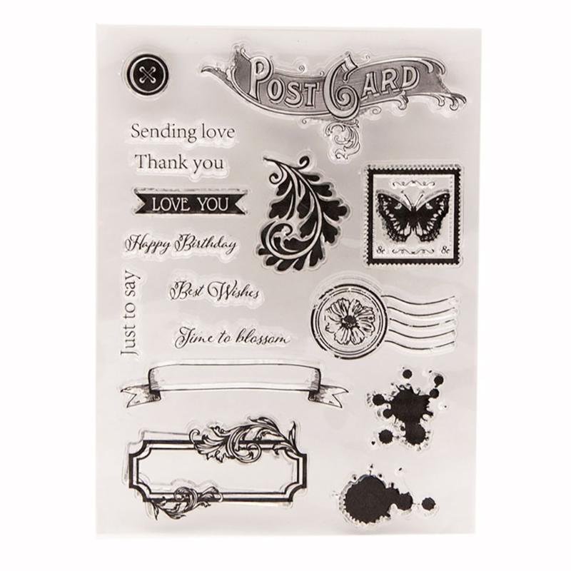 

1 Sheet Handmade Clear Stamp Transparent Seal Stamp Card Making 3D Scrapbooking Paper Crafting Stamp Crafts Supplies 1