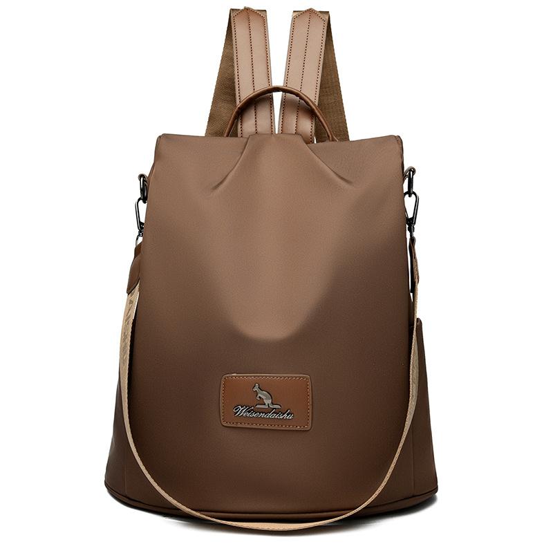 

New large-capacity anti-theft women s bag fashionable casual versatile multi-functional backpack practical women s shoulder bag коричневий