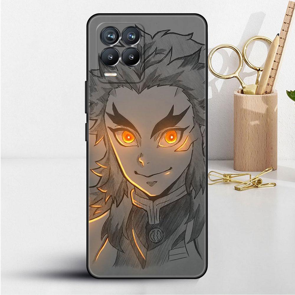 Soft TPU Case For Realme 8 C21 9 Pro 8i 9i GT Neo 3 2 C3 7 6 C21Y C15 C11 C35 Silicone Phone Cover Anime Demon Slayer