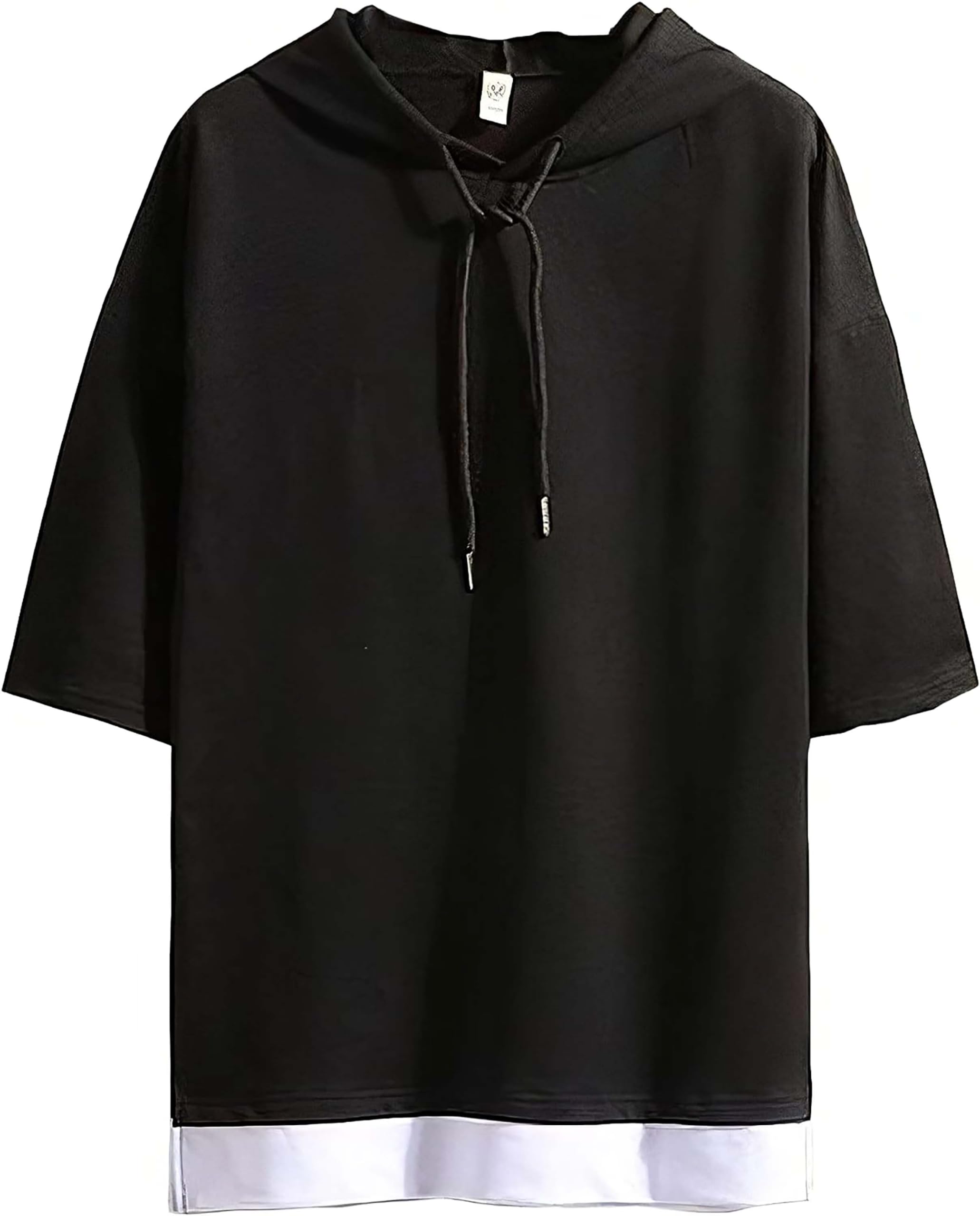 

Худи с рукавами 2, футболка с имитацией многослойности, со спущенным плечом, сшивная, пуловер MF74 [Make Be] 3/4 мужская футболка (33.ЧЕРНЫЙ_L)