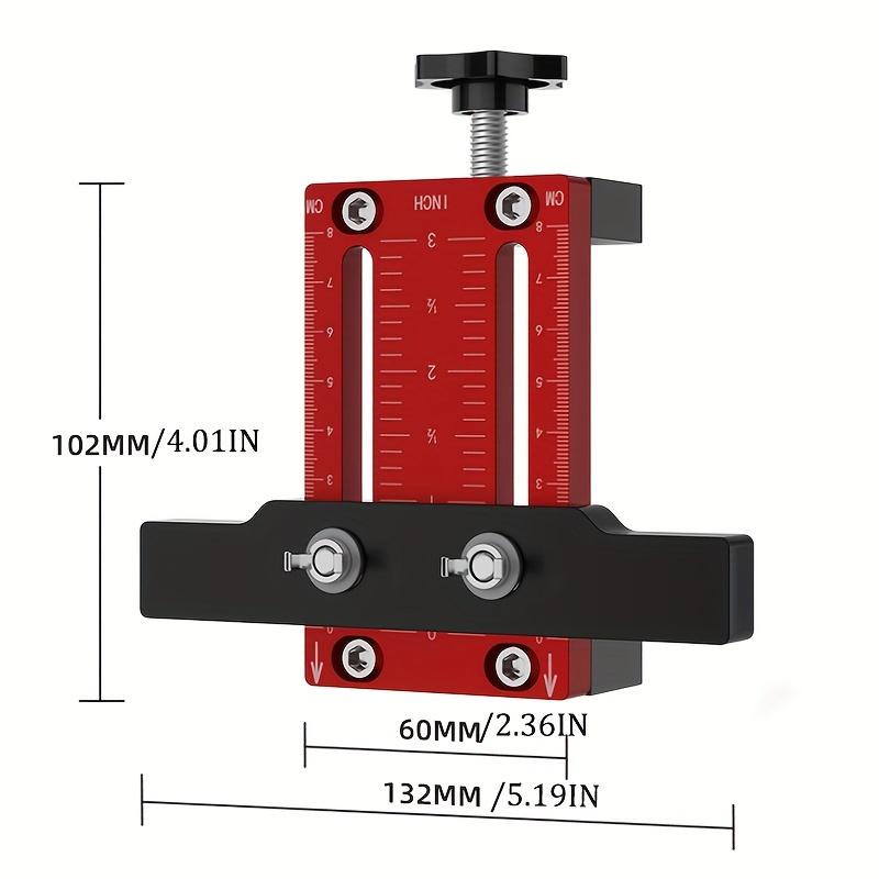 Adjustable Woodworking Cabinet Door Installation Jig - Precision Measurement Drilling Tool Manual Tool Kit for Home Renovation