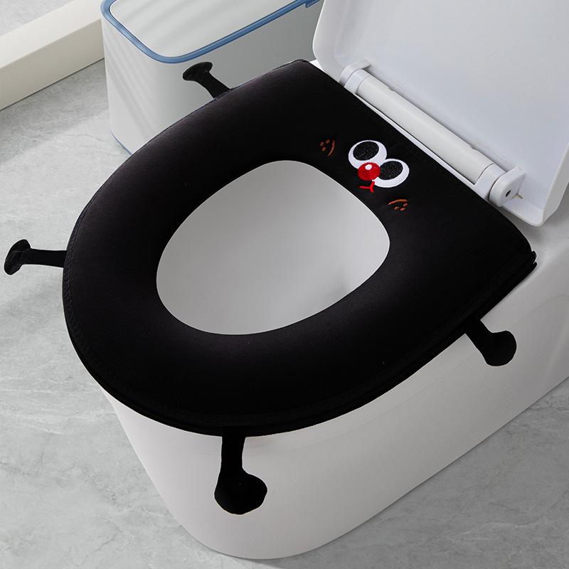 Toilet seat cover, large cartoon toilet cover, universal waterproof toilet seat sticker, simple toilet sticker.