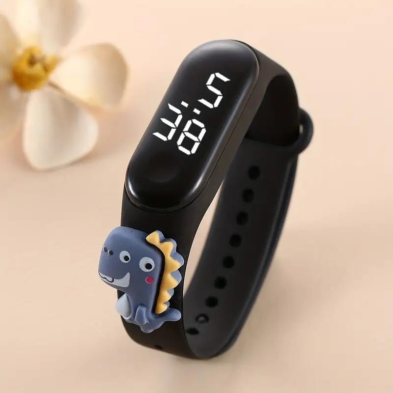

New Cartoon LED Meter 3 Action Figure Watch Band Electronic Watch Creative Student Plastic Bracelet CHILDREN S Touch Watch