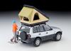 TOMYTEC Tomica Limited Vintage Neo Toyota RAV4J V Silber mit Zelt und Figur 334422 1/64 LV-N354c (Fertiges Produkt)