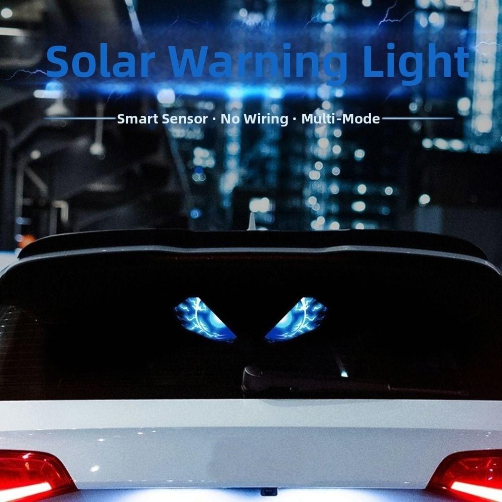 Creative Solar Warning Light Suction Cup Installation LED Atmosphere Light Universal