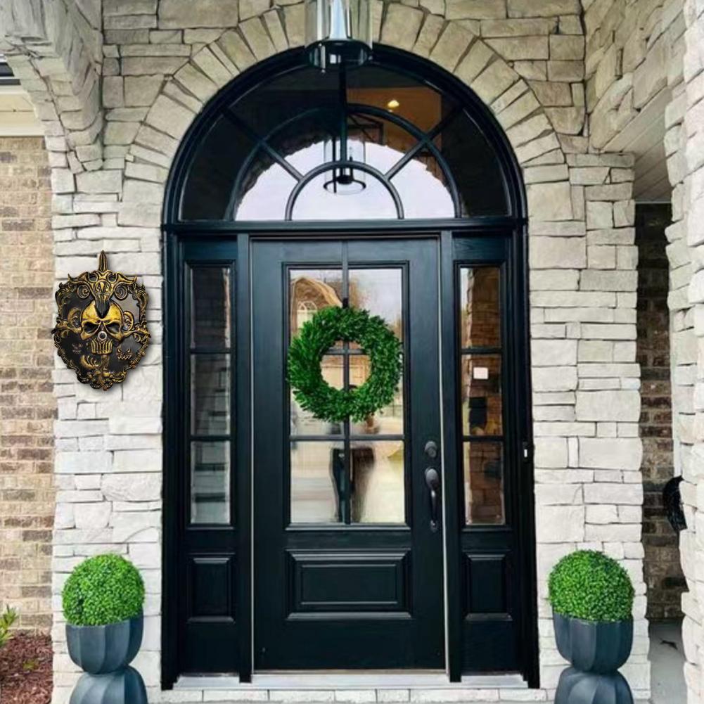 Skelett Türklingelabdeckung Halloween Schädel Türklingel Gruselige Skelett Türklingel mit leuchtendem Augapfel für Spukhaus Partydeko