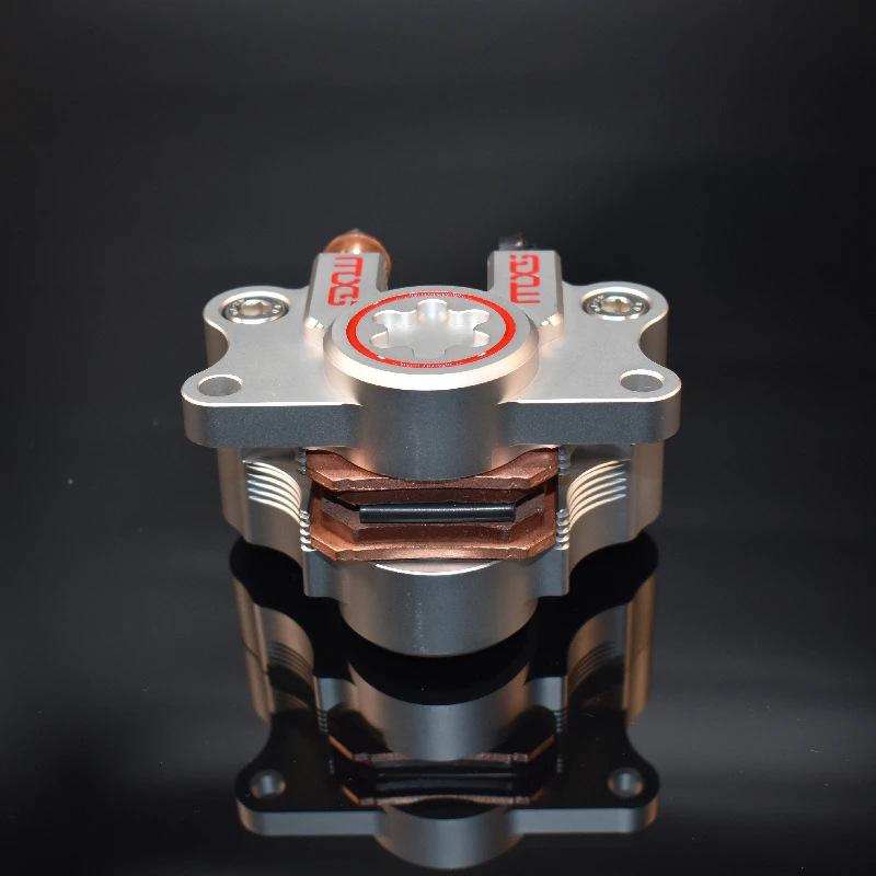 Mechanic MXS motorcycle brake caliper opposed dual piston 84MM locking point for rear wheel braking серебряный