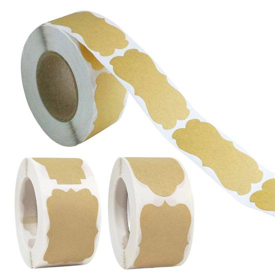 Office Organization Sticker Supplies Blank Label Stickers, Self?Adhesive Gift Tag Stickers 250 Labels Per Roll, Assorted Round for Handmade