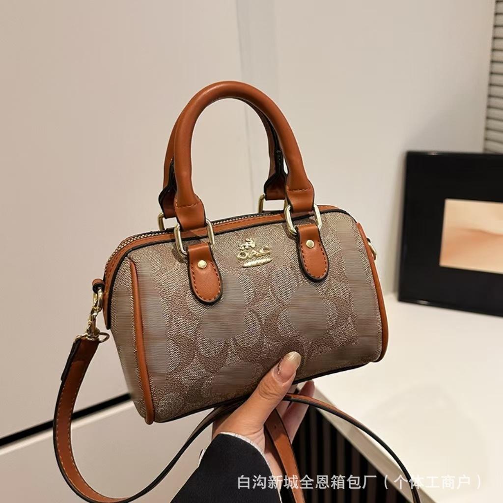 KaiTingu Dames Handtas met Print, Veelzijdig, Stijlvol, Hoge Kwaliteit Trendy Schouder-/Crossbody Tas 0124 bruin