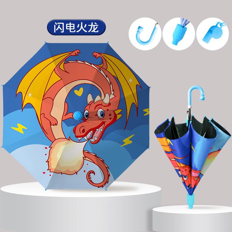 Umbrella Wholesale Cartoon Children's Umbrella Automatic Cute Long Handle Umbrella School Boys and Girls Kindergarten Sunshade Children's Umbrella