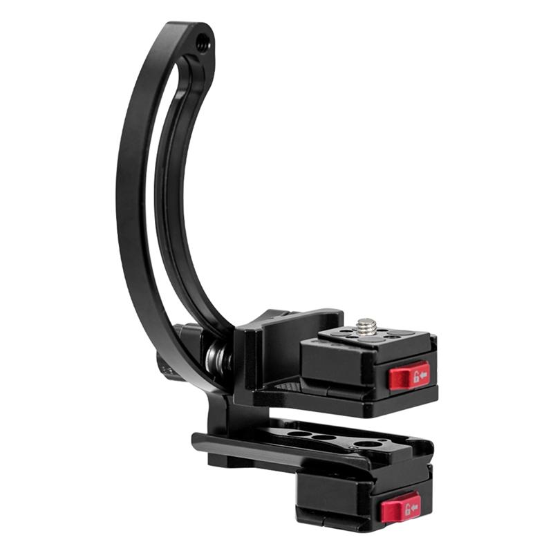 Supporto Staffa per Obiettivo Fotocamera ABNR Supporto Obiettivo Fotocamera Staffa Orizzontale Verticale per Fotocamera