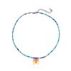 Kids Butterfly Heart Necklace Handmade Beaded Jewelry For Girls Spring 2025