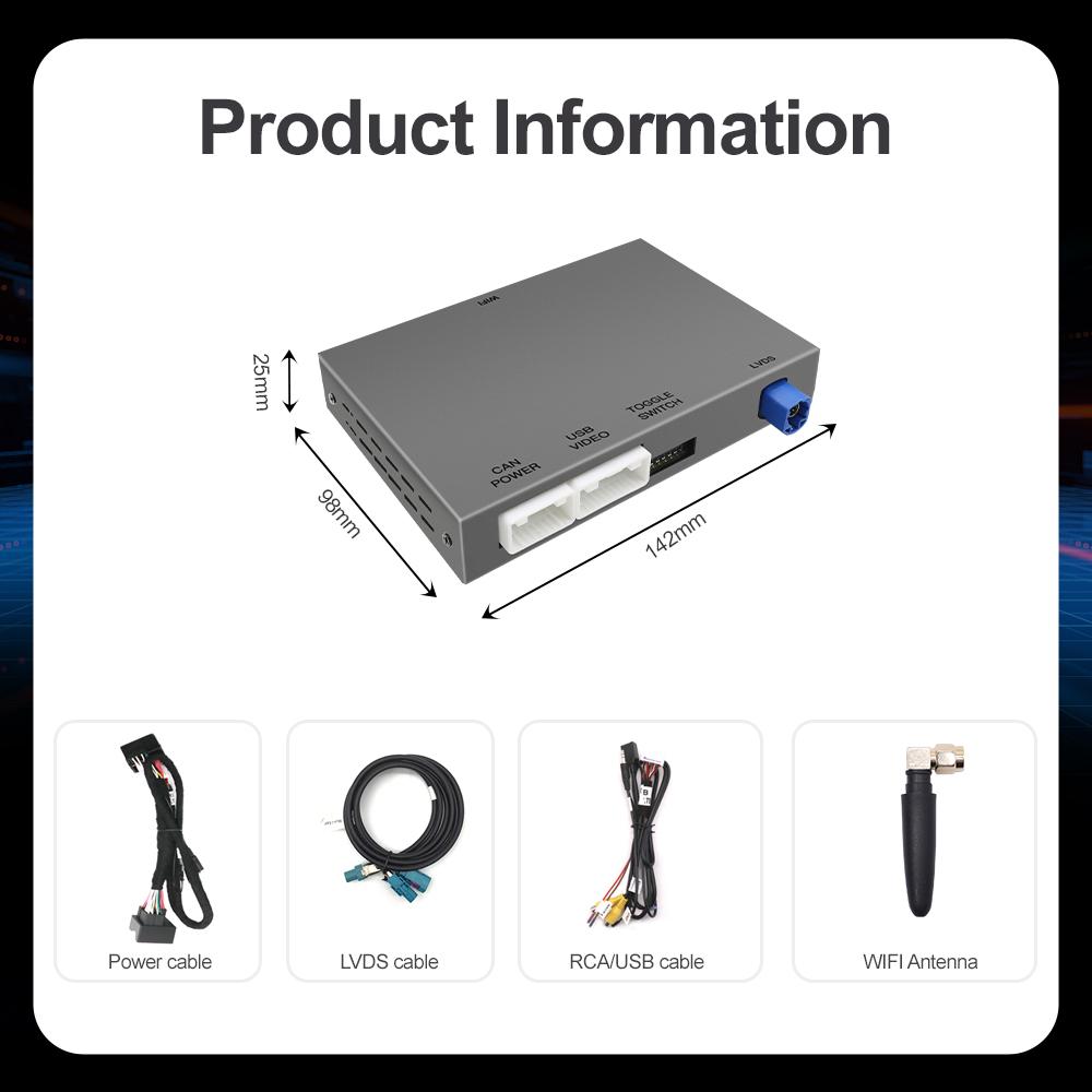For Peugeot Citroen Wireless Carplay adapter Android Auto module SMEG 208 2008 308 508 3008 & C4 DS3 DS5 Support Reverse Camera