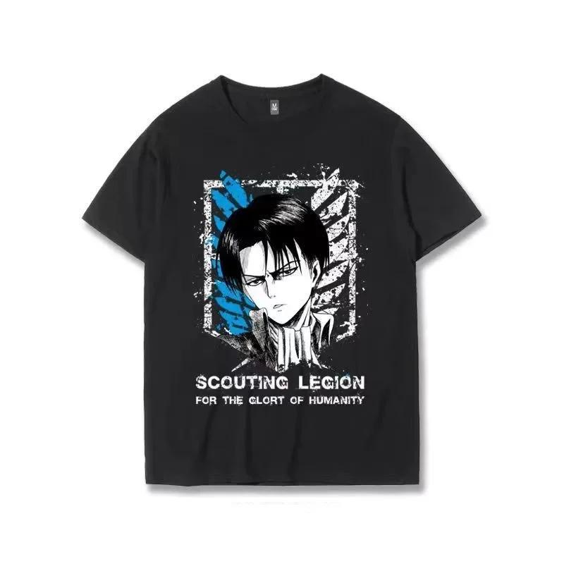 Japanese Anime T Shirt Scouting Legion Clothes Shingeki No Kyojin Tee Shirt Attack On Titan Giant Short-sleeve T-shir Men Women