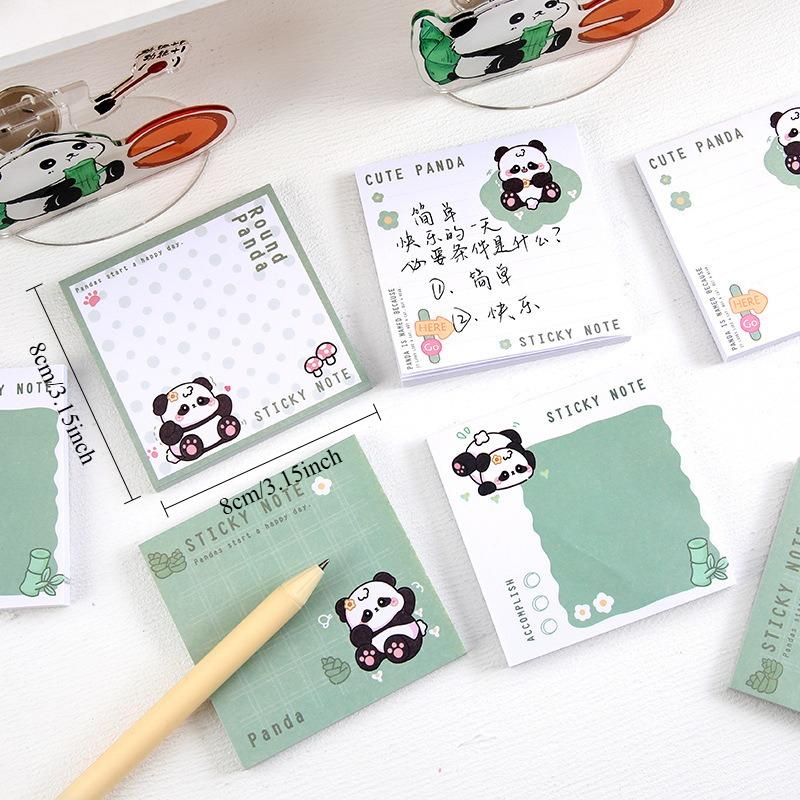 1Pc Cute Panda Alien Notes Student Notes Hand Account Stickers Girl Heart N Times Stickers Office School Supplies Holiday Gift Novelty Stationery