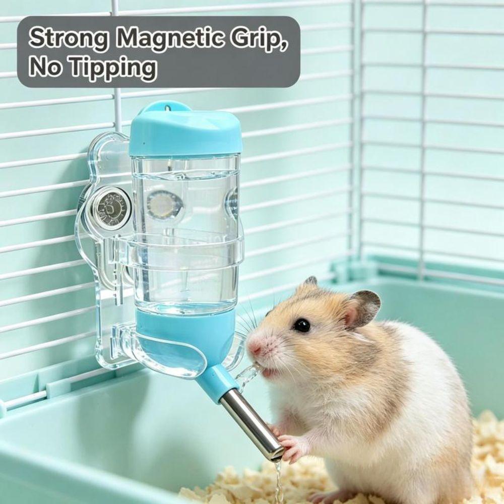 Adjustable Hamster Water Bottle Holder Transparent Drinking Bottle Holder Guinea Pig