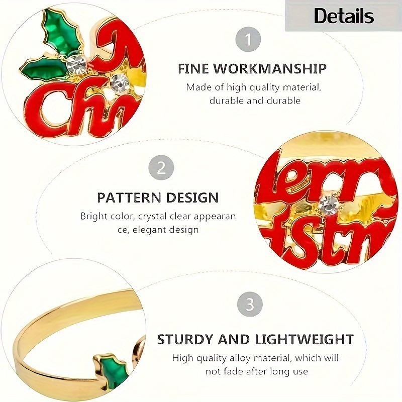 Christmas Restaurant Table Decor Durable Metal Holiday Accessories with Merry Christmas Design for Home Christmas Decoration