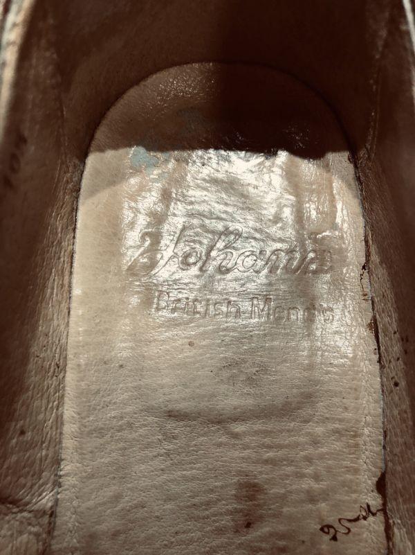 Vintage Britische Herren Hohans Monk Strap Business Schuhe Braun Größe 10.5 (28.5-29.0)(GEBRAUCHT)