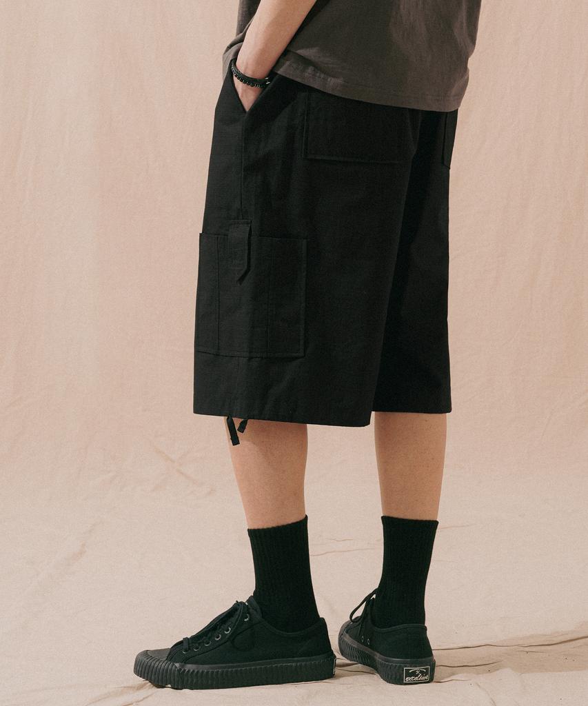 PERSTEP Plant Ripstop Cargo Pants Black Issp4713