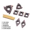Set of Carbide Turning Inserts for CNC Lathes Includes CCMT060204 DCMT070204 11IR AG60 16ER AG60 for Machining Applications