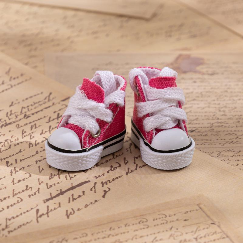 Small Canvas BJD Doll Shoes 3.5CM - Finger Dance Accessories