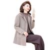 Large size fat winter clothing with cotton and thickened hooded woolen women's clothing long woolen coat