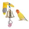 Hanging Parrot Bell Toys Acrylic/Metal Bird Chew Toy  for Parakeet Parrots