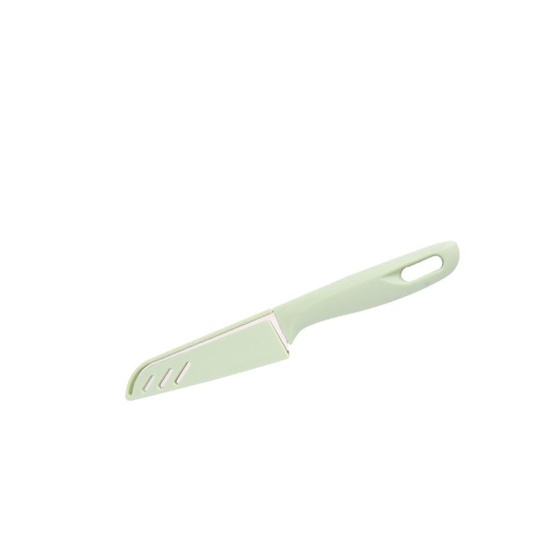 

Нож для фруктов из нержавеющей стали, инструмент для резки овощей, суши, бытовой кухонный нож, инструмент для приготовления пищи зелёный