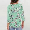 3/4-Ärmel-Shirts für Damen Print Grafik-T-Shirts Blusen Lässig Übergröße Basic Oberteile Pullover