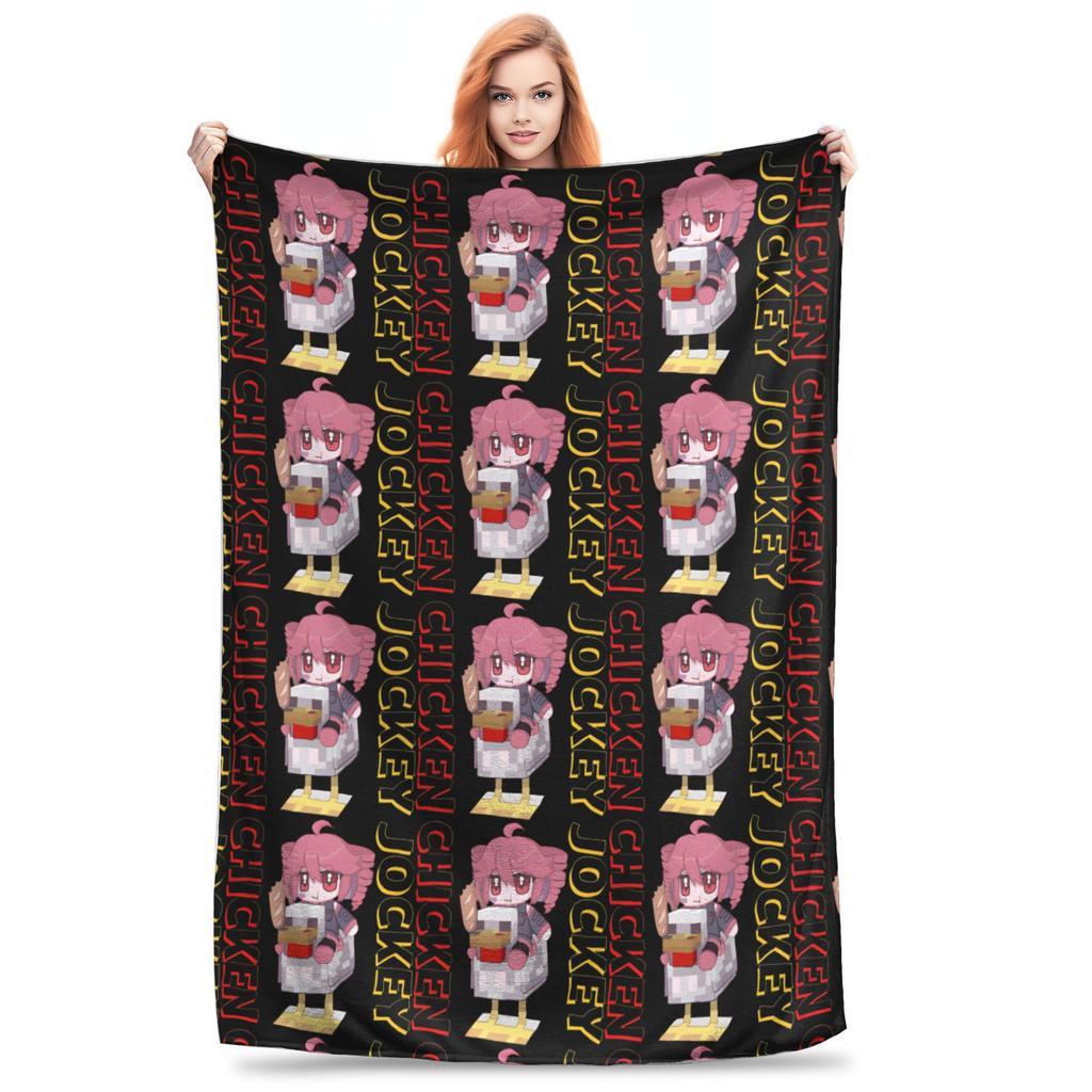 Chicken Jockey Blankets  Fuzzy Awesome Soft Throw Blankets for Home All Season