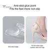 Transparent 1 Pair Heel Silicone Pads Non-slip Anti-wear Adhesive Soft Relief Pain Foot Care Women Men Invisible Insole Stickers Shoes Accessories