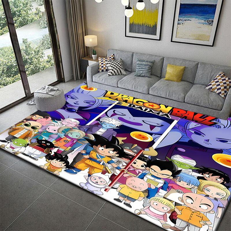 Dragon Ball Rectangular Bedroom Floor Ruganime soft washable cartoon floor carpet