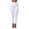 Women Skinny Trousers Slim Fit Solid Color Pants Cotton Blend High Waist Casual Trousers for Office Street Party Dating