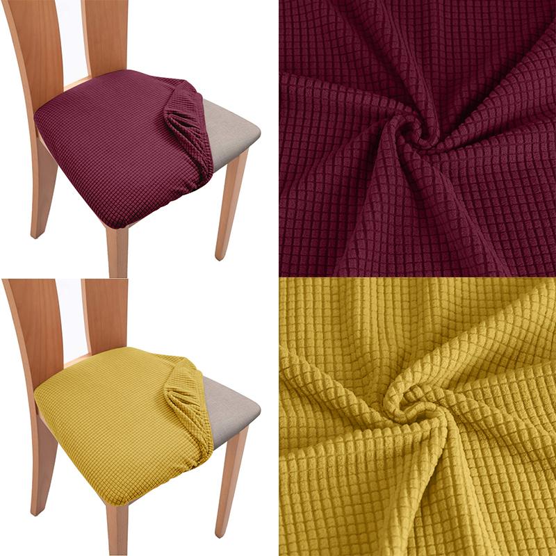 Morse Polar Fleece Potah na polštář na židli Strečový Levný Jídelní polštář Potah na sedák Bez chrániče opěradla Pro kuchyňské židle Hotel Domov
