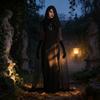 Game Theme Witch Costume For Women With Knitted Fabric For Halloween Party Dress Up