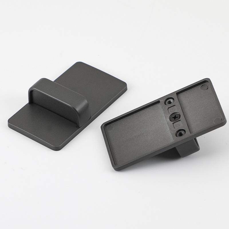 No-Drill Sliding Door Handle for Glass, Cabinet & Kitchen, Gold/Black/Gray Finish