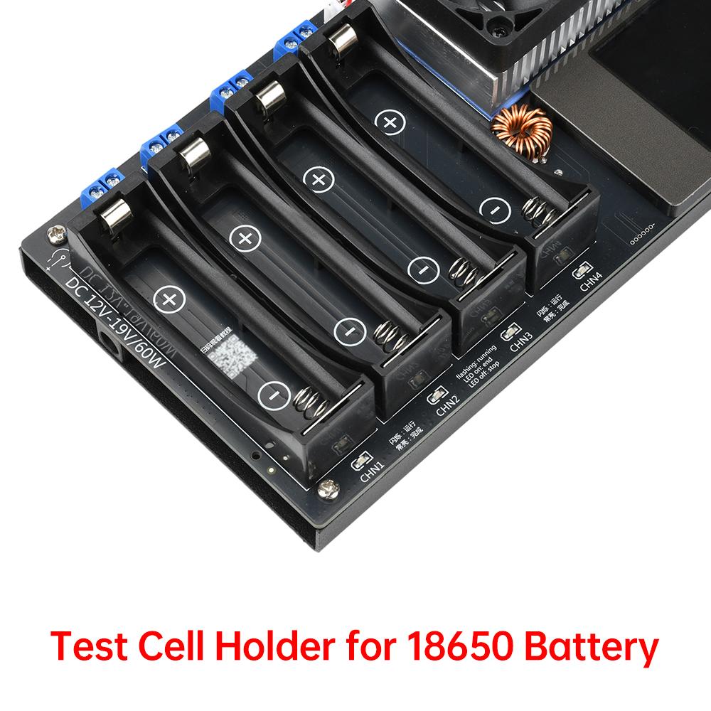 Newest 8 Channel 18650 Battery Capacity Internal Temperature Tester DC 12-19V Auto Charging/Discharging Module Battery Tester