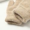 Women's, Full Finger Gloves, Velvet Gloves, Thick Gloves, Couple Gloves, Knitted Gloves, Warm Gloves, Soft, Breathable Gloves