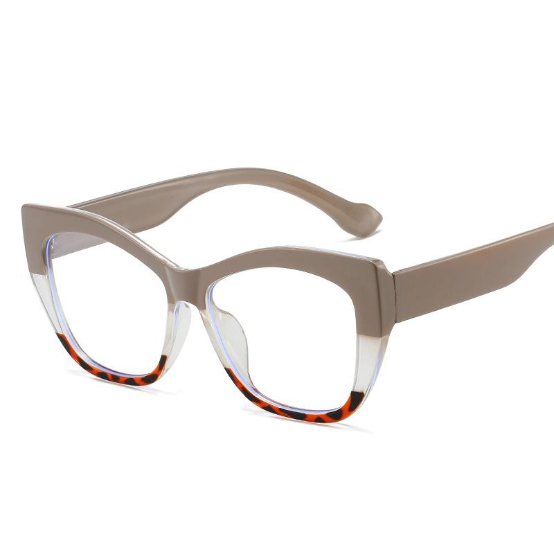 Fashion Trendy Glasses Frames Cat Eye Shape Anti Blue Light Female Eyeglasses  Men's Glasses Frame