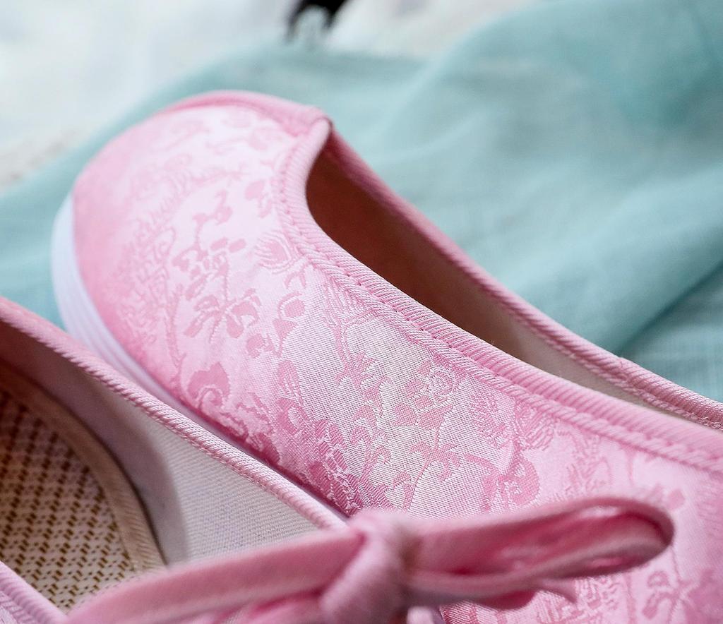 Scarpe Piatte in Broccato Hanfu da Donna Stile Dinastia Ming