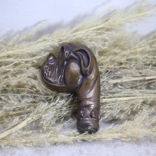 Walking Stick With Brass Dog Handle, Stylish Wooden Walking Stick for Women and Men, Unique Waking Stick For Adult