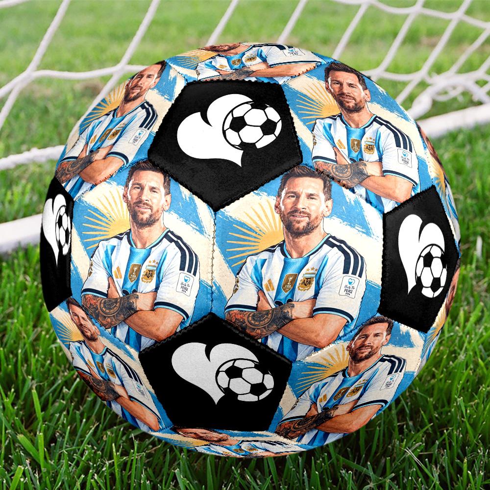 Messi 10 Number Argentina World Cup Champion Size 5 Football Machinestitched Indooroutdoor Universal Football Surprise Collection Gift