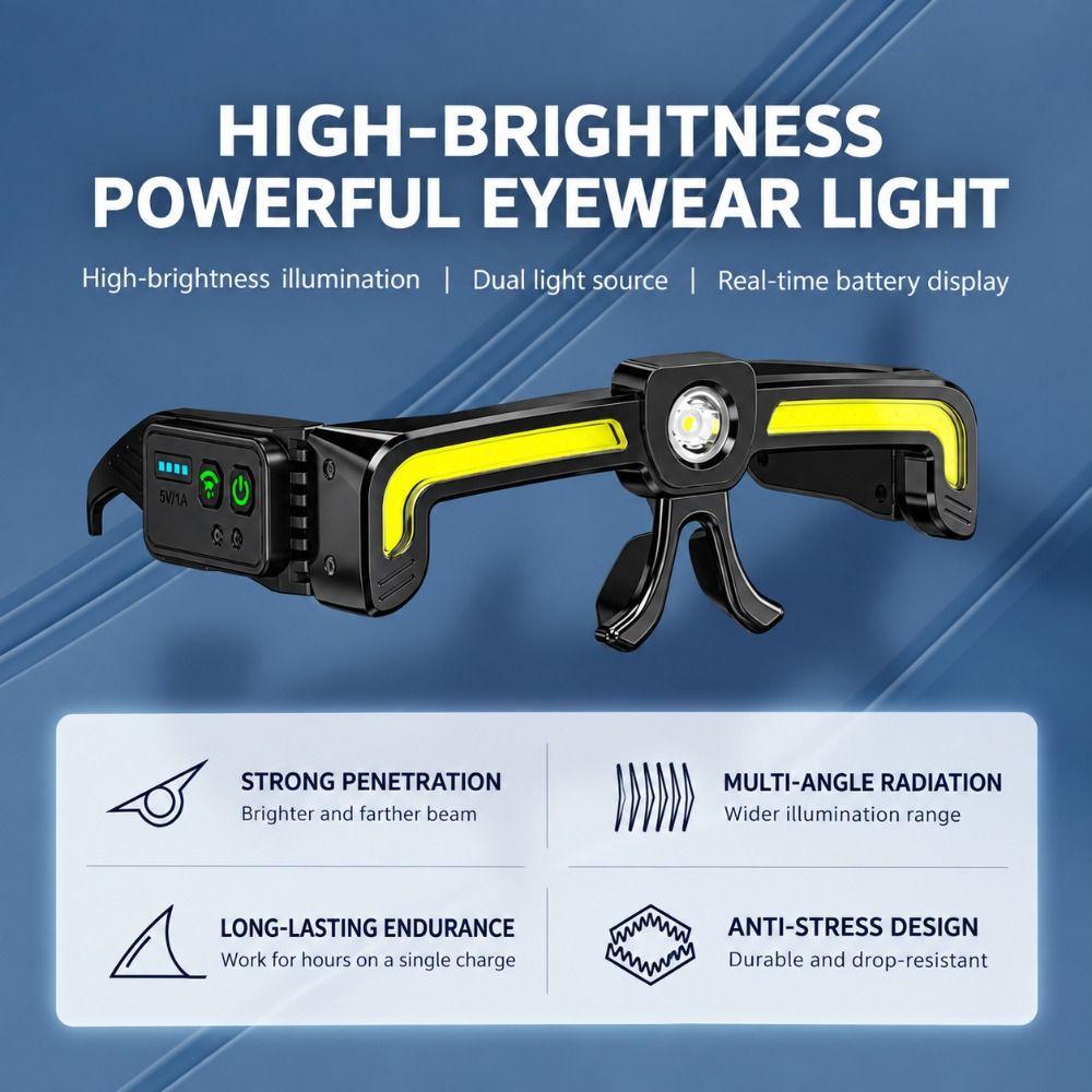 Rechargeable Work Lamp TYPE-C Headlight Glasses Light New Head Lamp Auto Maintenance