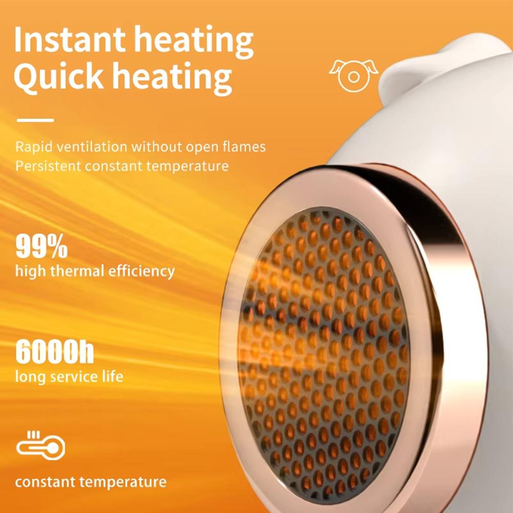 Electric Heater Portable Desktop Fan Heater Heating Low Noise Warm Air Blower Fast Heating Home Office Warmer Machine For Winter