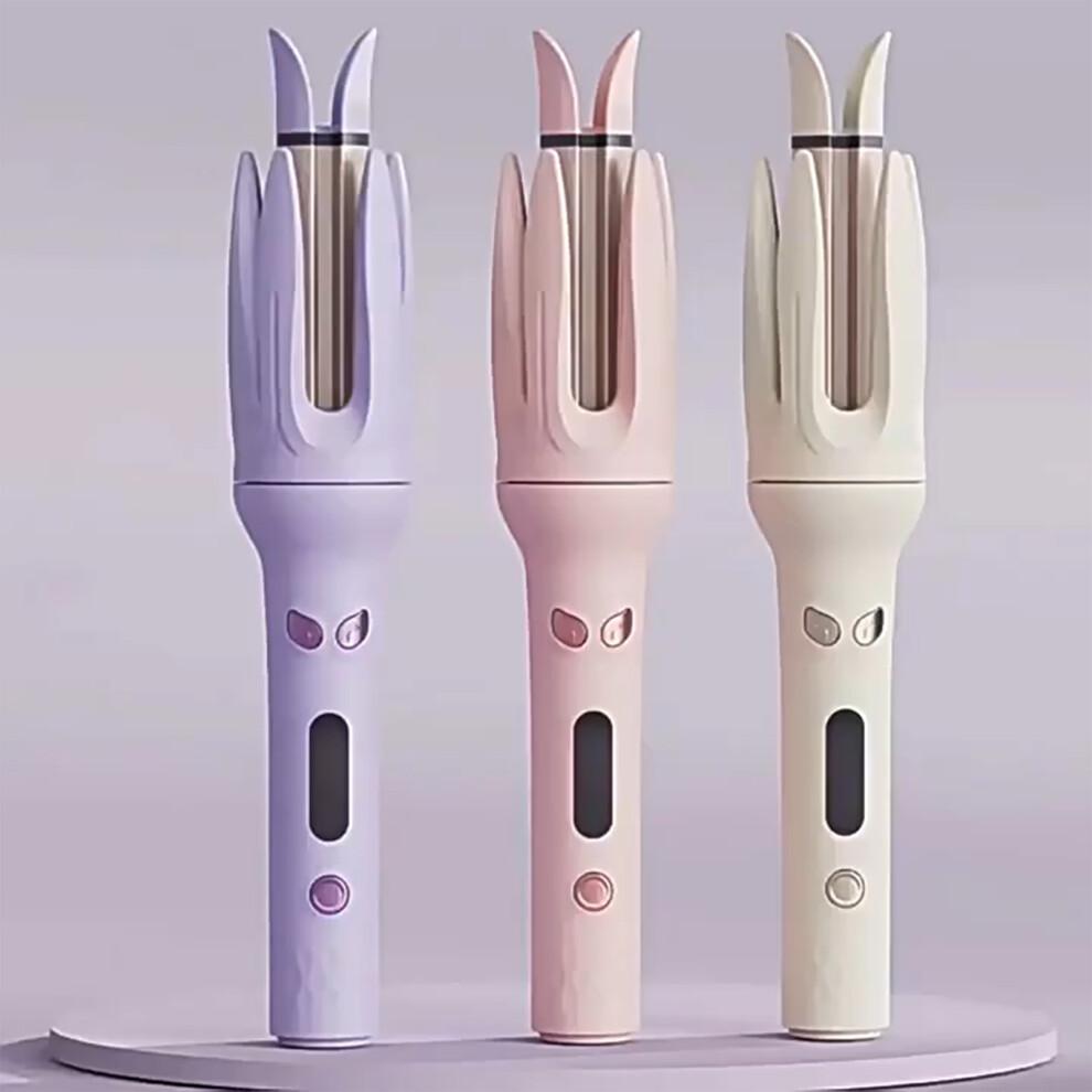 28mm Kulma na vlasy Elektrické krimpovací kleště Styling vlasů-EU Růžová